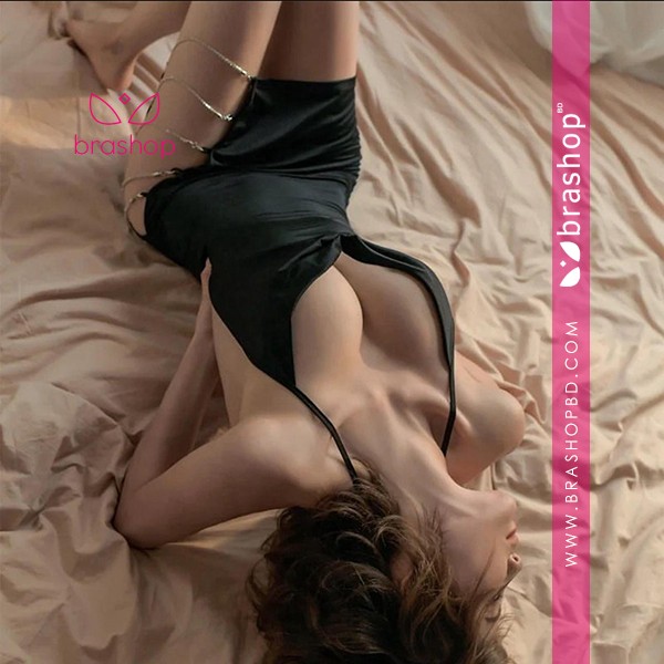 Exotic Slim Mini Dress V Halter Neck