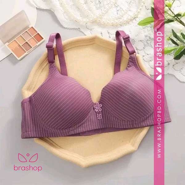Butterfly Cutting Full Cup Check Push Up bra